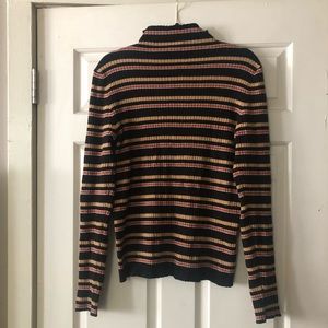 Striped mock turtleneck F21